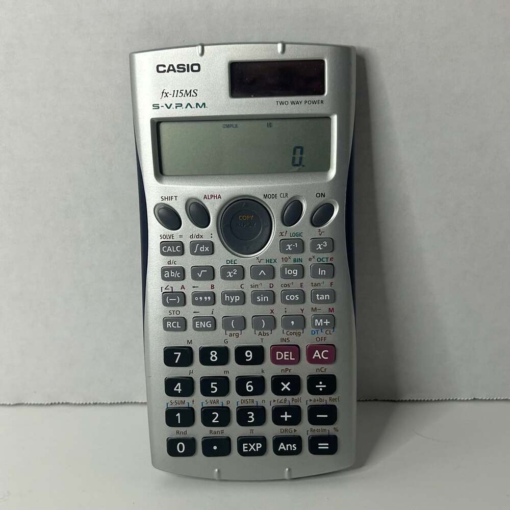 Casio fx-115MS S-V.P.A.M Two Way Powered Scientific Calculator